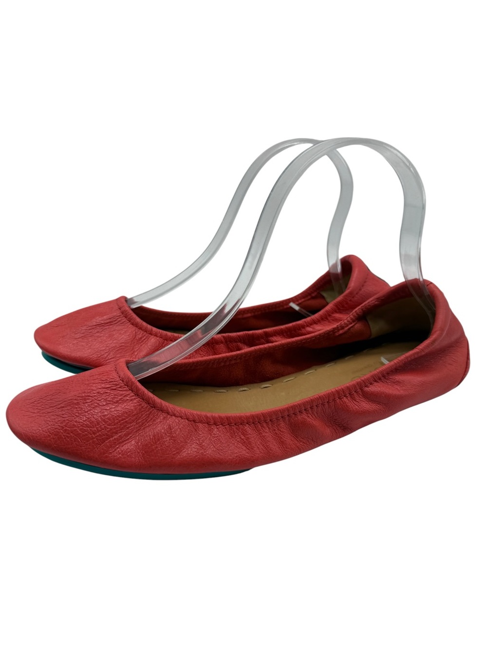 Tieks Ballet Flats Sz 8 Poppy Orange Red Leather Limited Edition